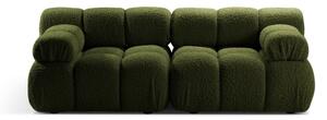 Zelena sedežna garnitura iz tkanine bouclé 188 cm Bellis – Micadoni Home