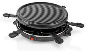 Nedis FCRA210FBK6 - Raclette žar z dodatki 800W/230V