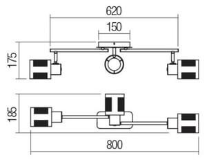 Redo 04-521 - Lestenec BASKET 3xE27/42W/230V bron