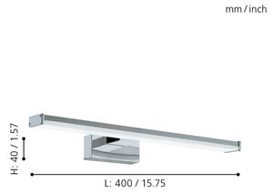 Eglo 79532 - LED Kopalniška luč za osvetlitev ogledala SARNOR 7,4W/230V 40 cm IP44 krom