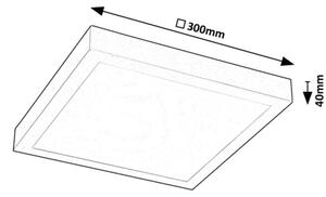 Rabalux 71076 - LED Nadgradni panel DAMEK LED/18W/230V 4000K 30x30 cm