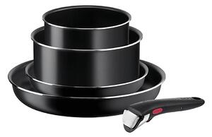 Tefal - Set kuhinjske posode 5 kos INGENIO EASY COOK & CLEAN BLACK