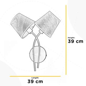 ONLI - Stenska svetilka ASIA 2xE14/6W/230V