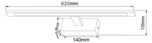 Zuma Line W89443-20W-GD - LED Luč za osvetlitev ogledala ALTER LED/20W/230V IP44 zlata