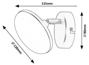 Rabalux 71062 - LED Stenska svetilka MADI LED/4W/230V 3000K črna