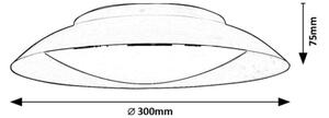 Rabalux 71188 - LED Stropna svetilka HAFSA LED/20W/230V pr. 30 cm