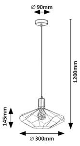 Rabalux 72241 - Lestenec na vrvici FRAN 1xE27/40W/230V