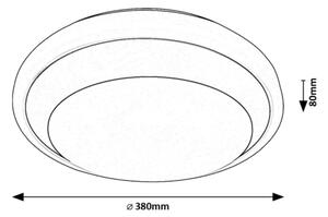 Rabalux 71273 - LED Stropna svetilka BARBORA LED/24W/230V 4000K