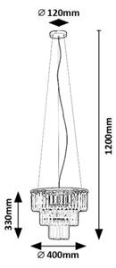 Rabalux 72265 - Lestenec na vrvici ELOISA 3xE27/25W/230V