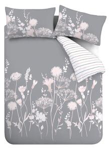 Siva enojna posteljnina 135x200 cm Meadowsweet Floral – Catherine Lansfield