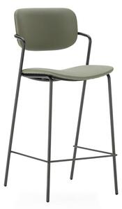 Kaki zeleni barski stoli v kompletu 2 ks (višina sedeža 68 cm) Maika – Marckeric