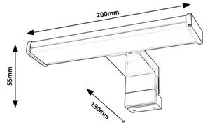 Rabalux 75039 - LED Kopalniška luč za osvetlitev ogledala LEVON LED/4W/230V IP44