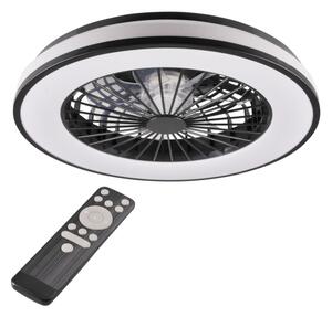 LED Zatemnitvena stropna svetilka z ventilatorjem LED/48W/230V 3000-6500K + Daljinski upravljalnik