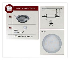 Paulmann 93975 - LED/6,8W IP44 Kopalniška vgradna svetilka COIN 230V