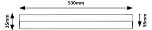 Rabalux 78048 - LED Podelementna svetilka BAND LED/14W/230V 4000K bela