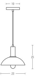 Zambelis 180052 - Lestenec na vrvici 1xE27/40W/230V črna