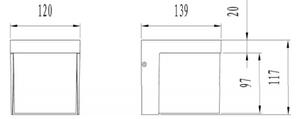 Trio - LED Zunanja stenska svetilka YANGTZE LED/4,5W/230V IP54 3000K