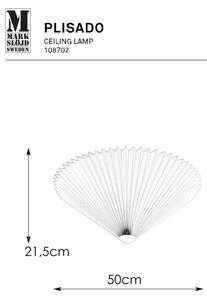 Markslöjd 108702 - Stropna svetilka PLISADO 3xE14/40W/230V pr. 50 cm bela