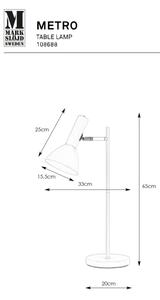 Markslöjd 108688 - Namizna svetilka METRO 1xE27/40W/230V bela