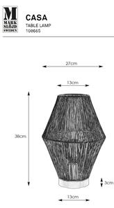 Markslöjd 108665 - Namizna svetilka CASA 1xE27/40W/230V medenina