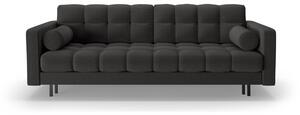 Temno siva raztegljiva sedežna garnitura s prostorom za shranjevanje 222 cm Bali – Cosmopolitan Design