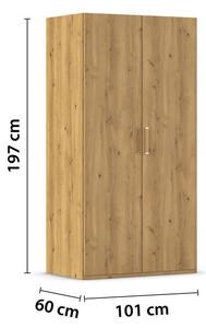 OMARA S KLASIČNIMI VRATI, barve hrasta