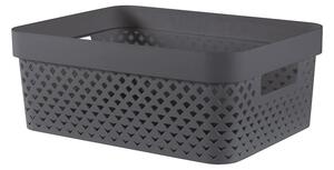 Temno siva plastična škatla za shranjevanje 36x27x14 cm Pure – Curver