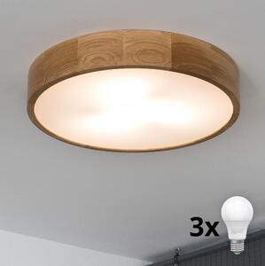 Brilagi - LED Stropna svetilka CARVALHO 3xE27/60W/230V hrast pr. 47,5 cm