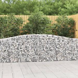 VidaXL Obokane gabion košare 15 kosov 400x30x80/100 cm cinkano železo