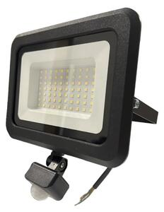 LED Zunanji reflektor s senzorjem LED/50W/230V 4000K IP44 črna