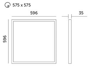 LED Vgradni panel LED/40W/230V 4000K 60x60 cm