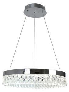 LED Zatemnitveni lestenec na vrvici LED/90W/230V 3000-6500K krom + Daljinski upravljalnik