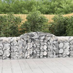 VidaXL Obokane gabion košare 20 kosa 300x50x80/100 cm pocinkano železo