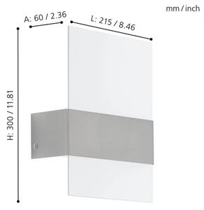 Eglo 93438 - LED zunanja razsvetljava NADELA 2xLED/2,5W/230V IP44