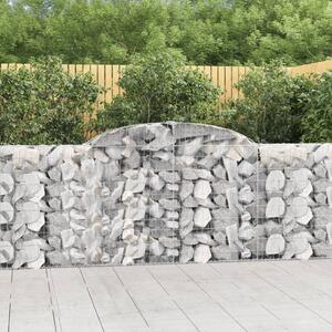 VidaXL Obokane gabion košare 13kosov 300x30x100/120cm pocinkano železo