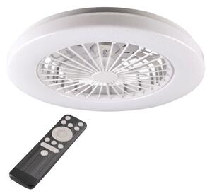 LED Zatemnitvena stropna svetilka z ventilatorjem LIBYA LED/48W/230V 3000-6500K + Daljinski upravljalnik