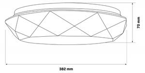 LED Kopalniška zatemnitvena svetilka GALAXY LED/48W/230V 3000-6000K IP44 + Daljinski upravljalnik