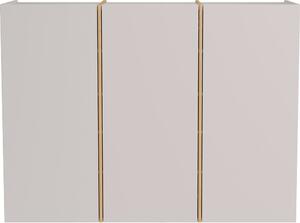 Kremno bela omara za hodnik 138x103x38 cm Libbiano – Germania