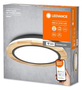 Ledvance - LED Zatemnitvena stropna svetilka SMART+ ORBIS WOOD LED/24W/230V Wi-Fi