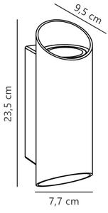 Nordlux - Zunanja stenska svetilka NICO 2xGU10/25W/230V IP54 antracit