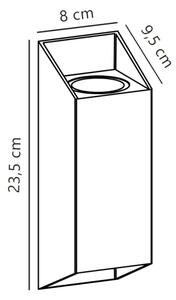 Nordlux - Zunanja stenska svetilka NICO 2xGU10/25W/230V IP54 antracit