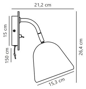 Nordlux - Stenski reflektor FLEUR 1xE14/15W/230V