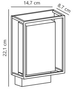 Nordlux - LED Zunanja stenska svetilka NESTOR LED/8W/230V IP44