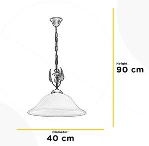 ONLI - Lestenec na verigi MIRA 1xE27/22W/230V pr. 40 cm