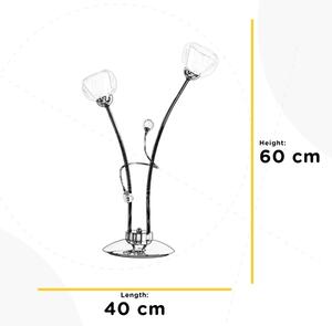 ONLI - Namizna svetilka WENDY 2xE14/6W/230V 60 cm sijajni krom