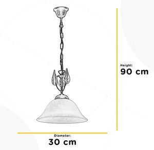 ONLI - Lestenec na verigi MIRA 1xE27/22W/230V pr. 30 cm