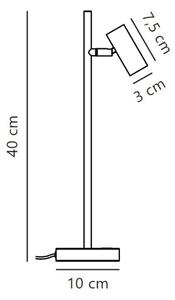 Nordlux - LED Zatemnitvena namizna svetilka OMARI LED/3,2W/230V črna