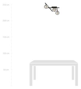 Stropna svetilka SMART 3xE14/10W/230V črna/siva