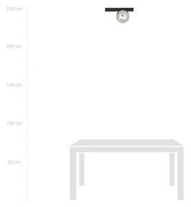 Stropna svetilka FIT 1xE14/10W/230V črna/siva