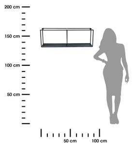 Stenska polica LOFT 30x90 cm